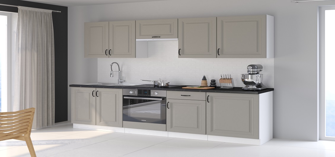 Kuchnia Stilo claygrey/biały